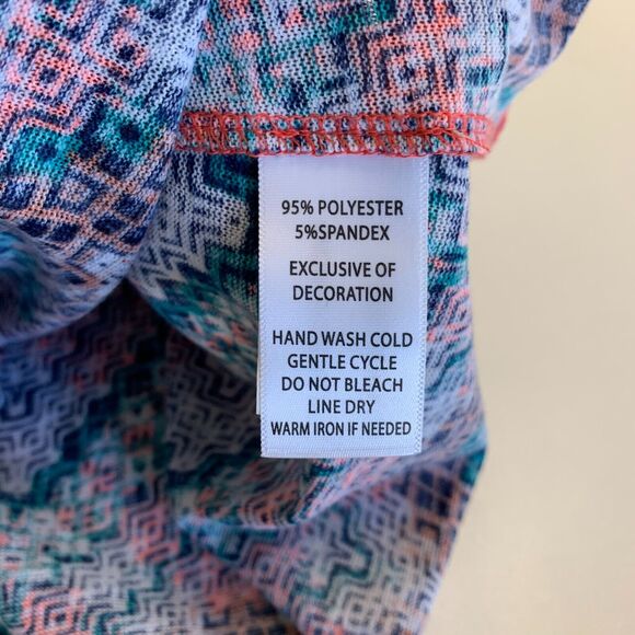 Self Esteem Chevron Knit Halter Top Womens L Large Empire Waist Surplice Flowy - Picture 9 of 11